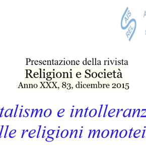 «Fundamentalismo e intolerancia religiosa en las religiones monoteístas»